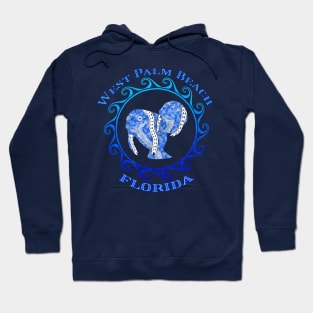 West Palm Beach Florida Vacation Tribal Manatees Hoodie